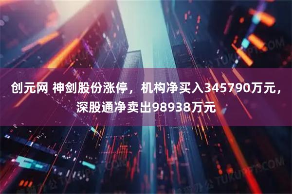 创元网 神剑股份涨停，机构净买入345790万元，深股通净卖出98938万元
