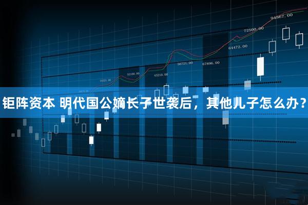钜阵资本 明代国公嫡长子世袭后，其他儿子怎么办？