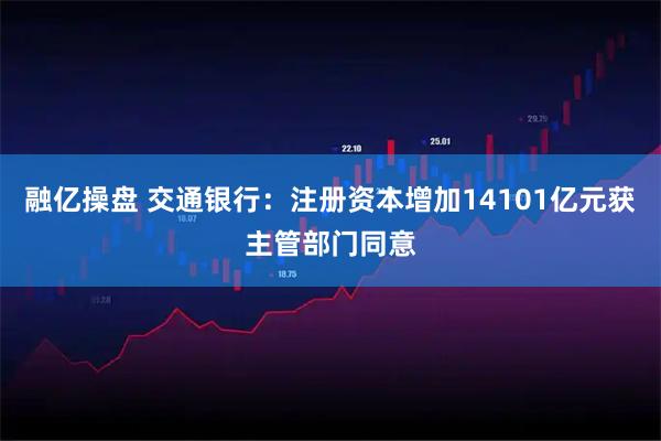 融亿操盘 交通银行：注册资本增加14101亿元获主管部门同意