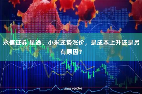 永信证券 星途、小米逆势涨价，是成本上升还是另有原因？